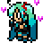 Yおじさん風ドット絵ミク