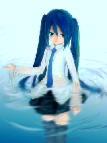 水に初音さん