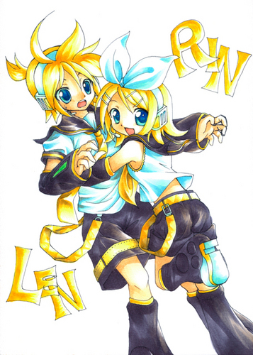 KAGAMINE RIN × LEN 【コピックVer】