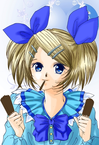リン「ポッキーいっぱいだよ?」 *ポッキーゲーム*
