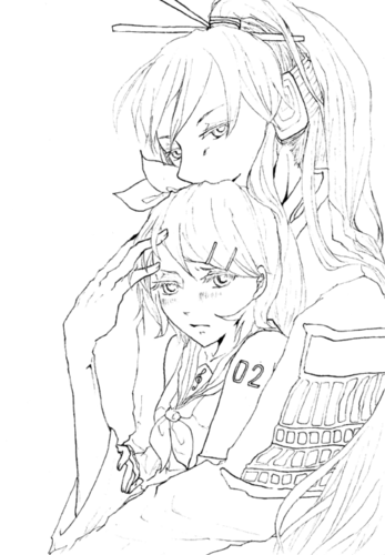 がくりん(線画)