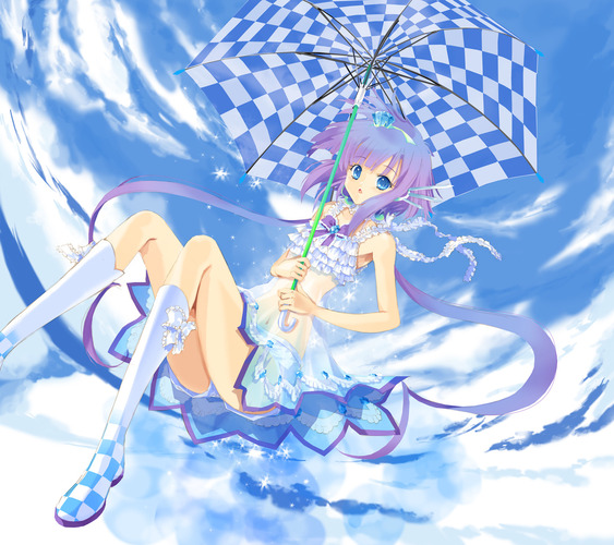 パラソルでふわり