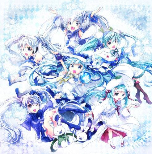 雪ミク集合!