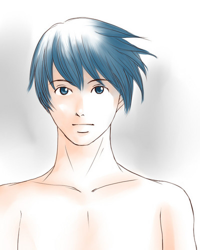 はだKAITOさん(といってもパンツぐらいははいてる)
