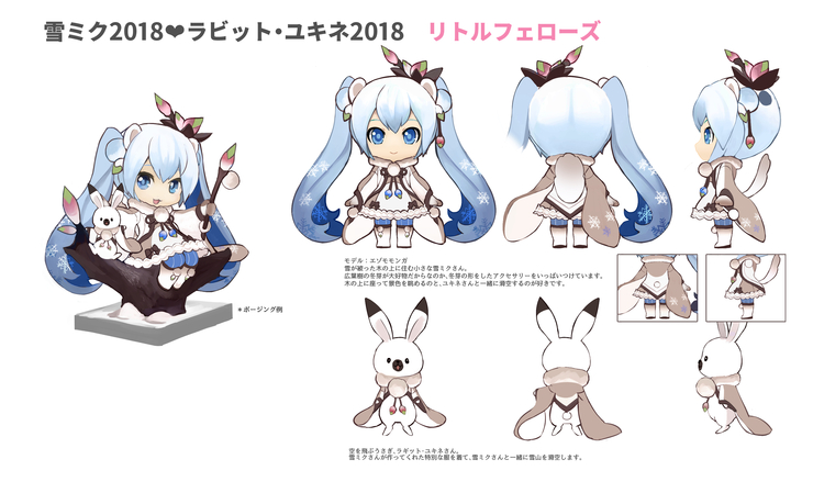 雪ミク2018 ~リトルフェローズ~エゾモモンガ