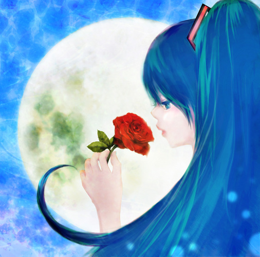 月と薔薇と