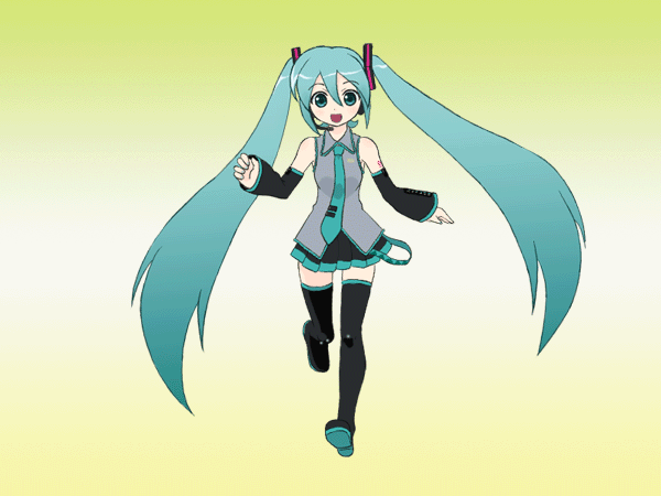 走るミク