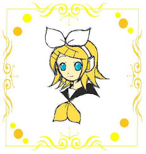 マウス&ペイントで描いてみたリンちゃん