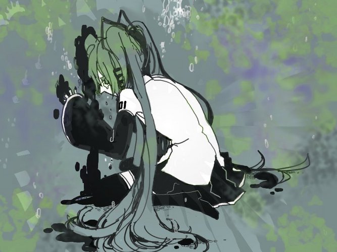 涙に沈む