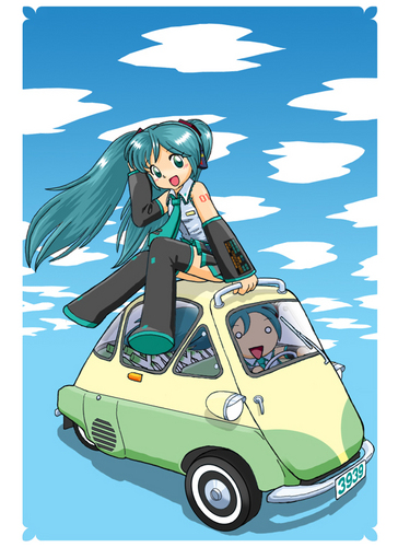 初音さん(と車)