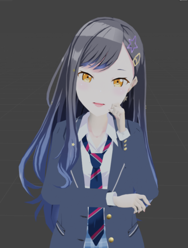 【プロセカ】白石杏MMDモデル【制服】