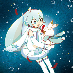 赤い羽根共同募金運動×雪ミク