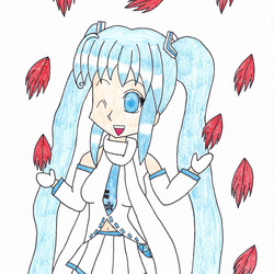 赤い羽根共同募金雪ミク２０１６