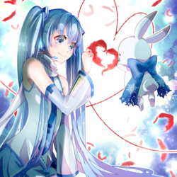 赤い羽根＊雪ミク