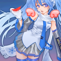 赤い羽根2025雪ミク