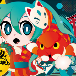 金魚さんとおまつり