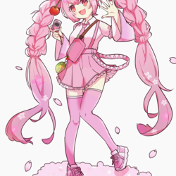 カメラ女子　桜ミクちゃん