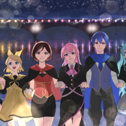 萬代橋のライトアップ