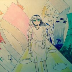 ポットちゃんが塗ってくれたよ！