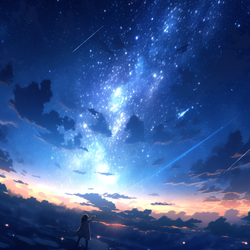 天の川におやすみを