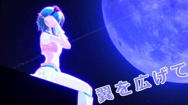 Piapro ピアプロ イラスト Mmd Pv 翼を広げて Gumi オリジナルアレンジ Zard マクロスop再現