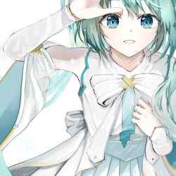 開かれた窓のセカイの初音ミク　by 夜葩