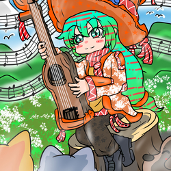 吟遊詩人と動物のお客さん