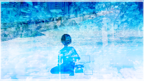 Piapro ピアプロ イラスト 雨とカプチーノ
