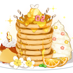 パンケーキタワー～プリン添え～