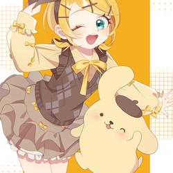 鏡音リン×ポムポムプリン　第一弾