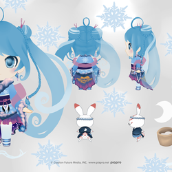 雪ミクと月の兎2023