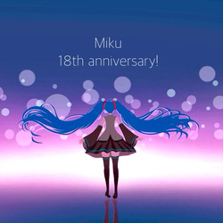 初音ミク18周年に描いたイラスト