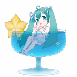 カクテルグラスミクちゃん