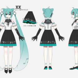 初音ミク 20th衣装案