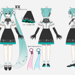 初音ミク 20th衣装案