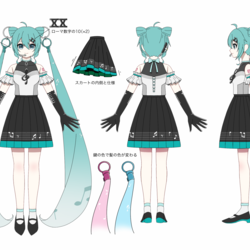 初音ミク 20th衣装案