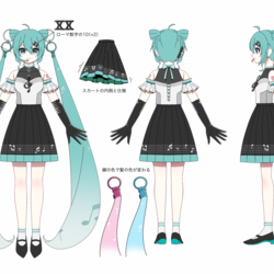 初音ミク 20th衣装案