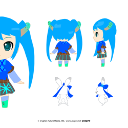 雪とお菓子のミク