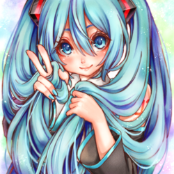 両手にツインテミク