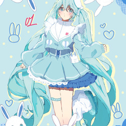 グッスマイラコン08ミク＿うさうさうさ