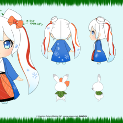 雪ミク2024衣装案　海鮮丼