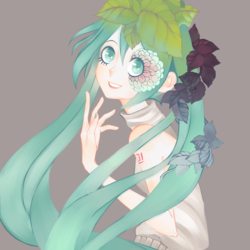 植物と初音ミク