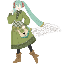 吟遊詩人ミク(立ち絵)