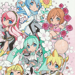 初音ミク　色塗り　エンスカイ 再投稿