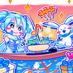 雪ミクのWAONであったか鍋パーティー♪