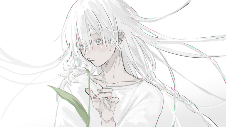 Piapro ピアプロ イラスト 白百合