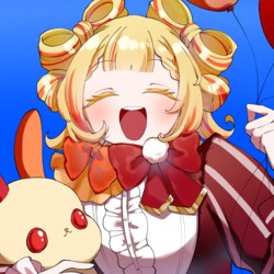 リボンヘアのポップな女の子 差分あり