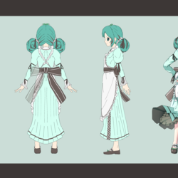 チョコミントメイドミク