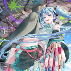 初音ミク×クリエイターを応援するイラスト