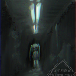 闇から覗く